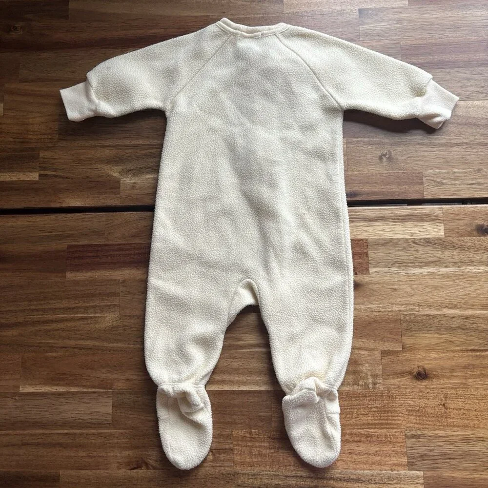 Vintage Carters Duckie Footed Sleeper Paste‎ Yellow Fleece Baby Duck 6 Months